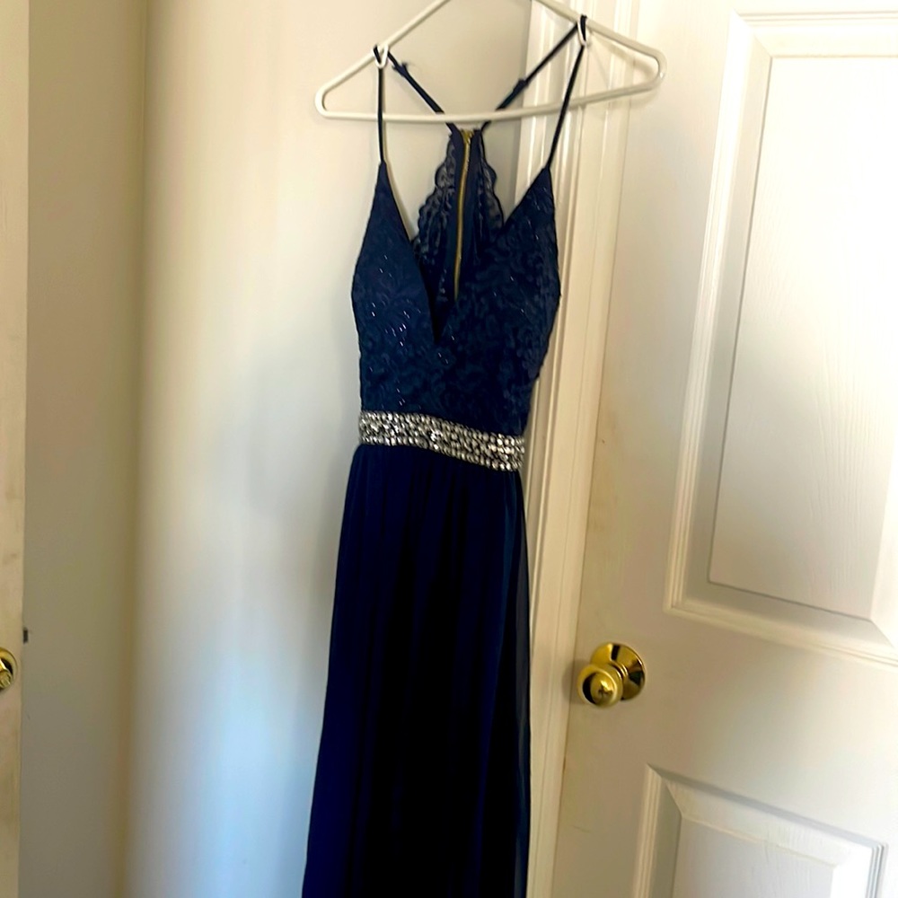 Navy Blue Prom Dress